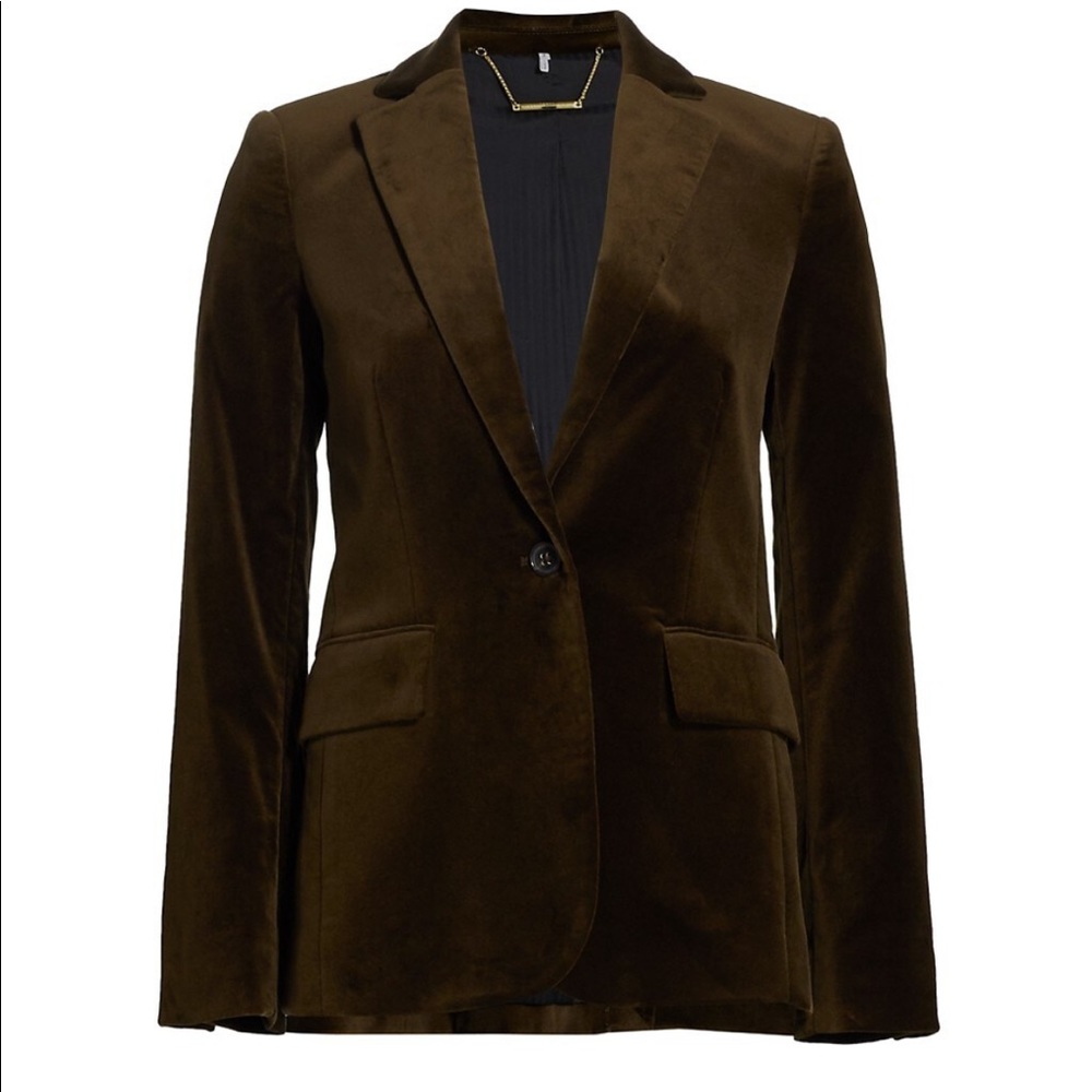 ISO Frame Velvet Forest Blazer
